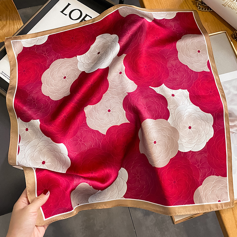 Face Scarf Mask - Fashion 100% Real Pure Silk Headscarf