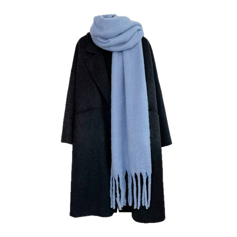 Muffler Men Wool - Adult Men Women Autumn Winter Solid