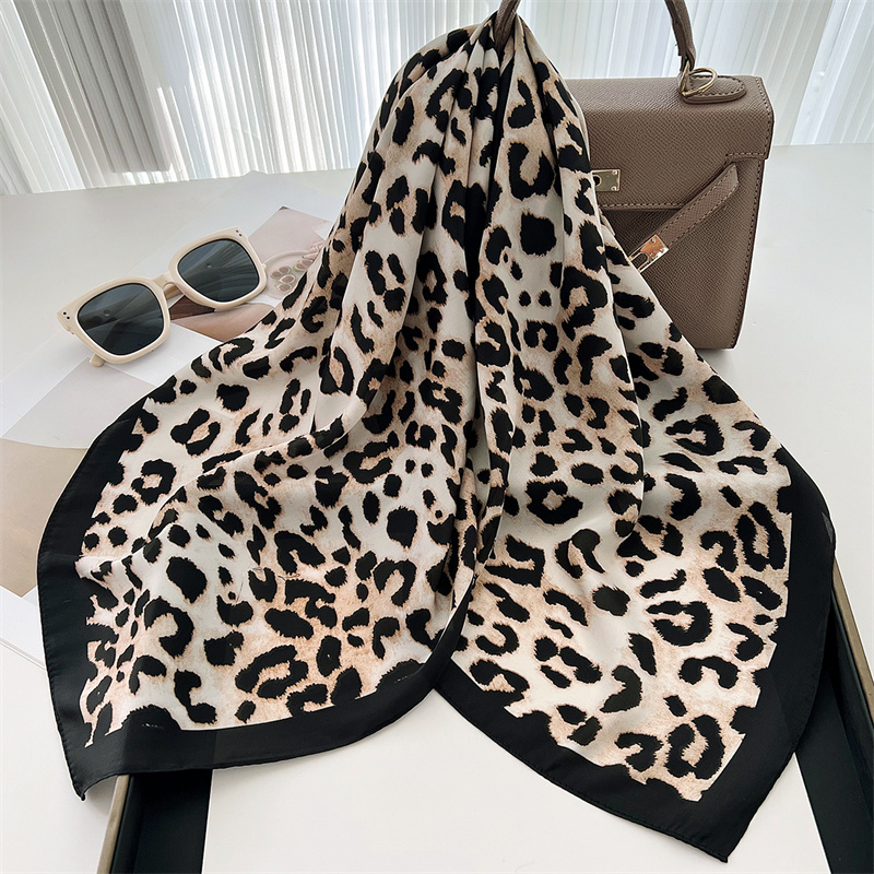 70cm Square Luxury Leopard Pri - Face Scarf Mask ulasan dan harga