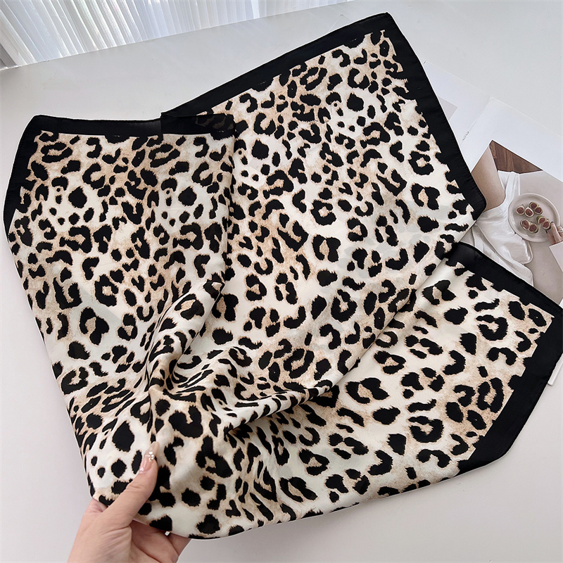 70cm Square Luxury Leopard Pri - Face Scarf Mask ulasan dan harga