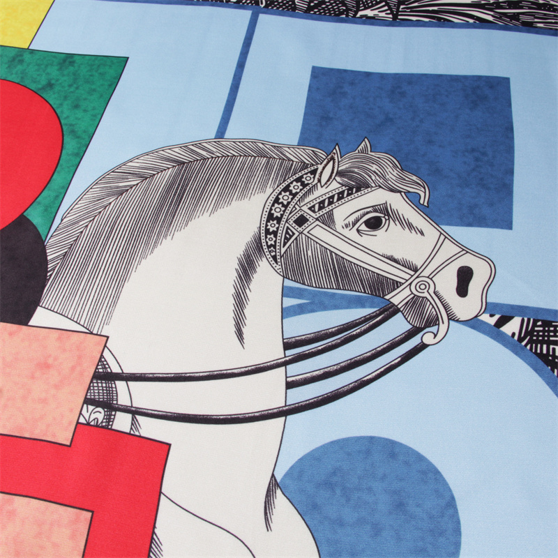 Silk Scarf Women Foreast Horse - Face Scarf Mask ulasan dan harga
