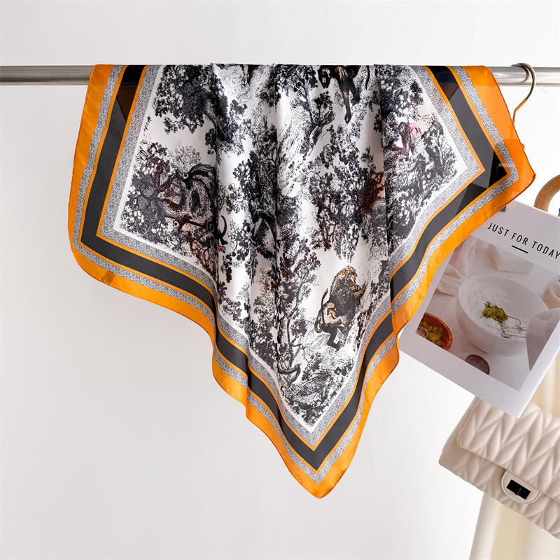 Luxury Jungle Printed Scarves  - Face Scarf Mask ulasan dan harga