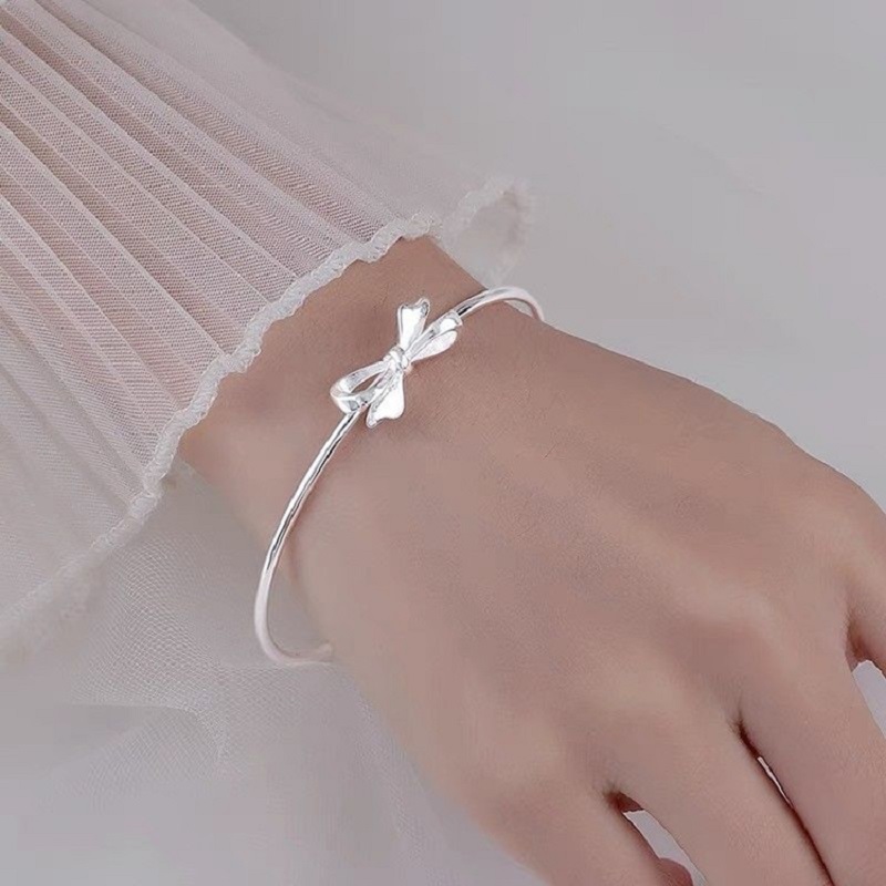 925 Sterling Silver Cute Woman - Tie Clip Silver ulasan dan harga