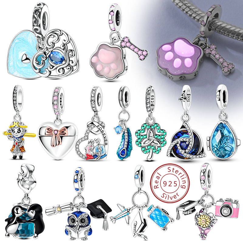 New 925 Sterling Silver Charms - Tie Clip Silver ulasan dan harga